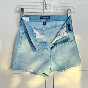 Women's Calvin Klein Light Blue Denim Cut off Shorts - Size 26